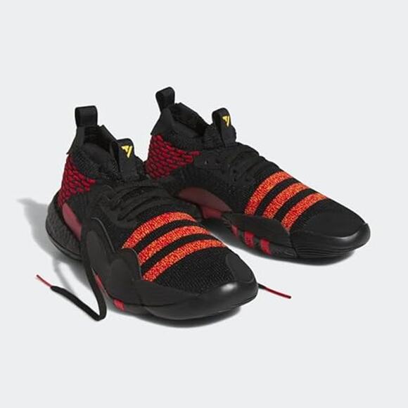 NWT Adidas Men's Trae Young 2.0 Basketball Shoes, Black/Red Size 9.5 M/10.5 W - Picture 1 of 6